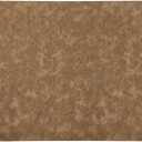 J&V TEXTILES Medallion Embossed Cushioned Anti Fatigue Floor Mat, Thick Non Slip Waterproof Kitchen Rug, Heavy Duty Foam Standing Mat for Kitchen (Taupe, 20" X 39")