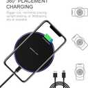 Fast Wireless Charger,20W Max Wireless Charging Pad Compatible with iPhone 17/17 Pro/16/15/14/13/12/SE/XS Max/XR,AirPods;FDGAO Wireless Charge Mat for Samsung Galaxy S25/S24/Note,Pixel/LG