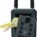 Kidde AccessPoint 001406 KeySafe 3-Key Portable Push Button Key Safe Box, Black