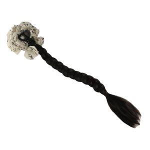 Retro Butterfly Hairpin Claw Clip Ponytail Wig, Detachable Simulation Wig Clips Braided Ponytail Extension Hair