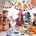 100Pcs Halloween Hanging Ball Ornaments, Ornaments Tree Decorations, Shatterproof Plastic Balls for Cute Holiday Party Indoor Home Decor (100Pcs) (100pack)