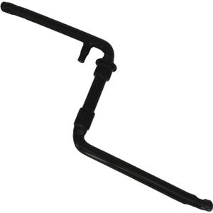 Wide One Piece Bike Crank to Crank Assembly Kit, 1 pc Crankarm Set (Black-Length of Arm:165mm/6.496")