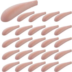 25 PCS Hanger Shoulder Support, Pink Hanger Pads Flocking, Plastic Protectors, Velvet Flocking Hangers Measuring 0.2 Inch in Thickness