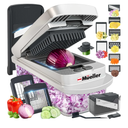 Mueller Pro-Series 10-in-1, 8 Blade Vegetable Chopper, Mandoline Slicer, Food Chopper with Container, Fruit Slicer, Kitchen Gadgets & Accessories, Home Essentials