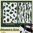 Juexica 2 Pcs 18 x 26 Inch Large Camo Stencils Camouflage Stencils for Boat Reusable Templates Camo Stencil Painting Kit Green DIY Stencil for Spray Painting Boat Wood Canvas Floor Crafts