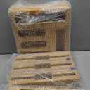 Calmbee 9 IN 1 Storage Bag Organizer for Kitchen Drawer, Bamboo Foil and Plastic Wrap with Cutter, Organizers Compatible Gallon, Quart, Sandwich Snack Size (Natural)