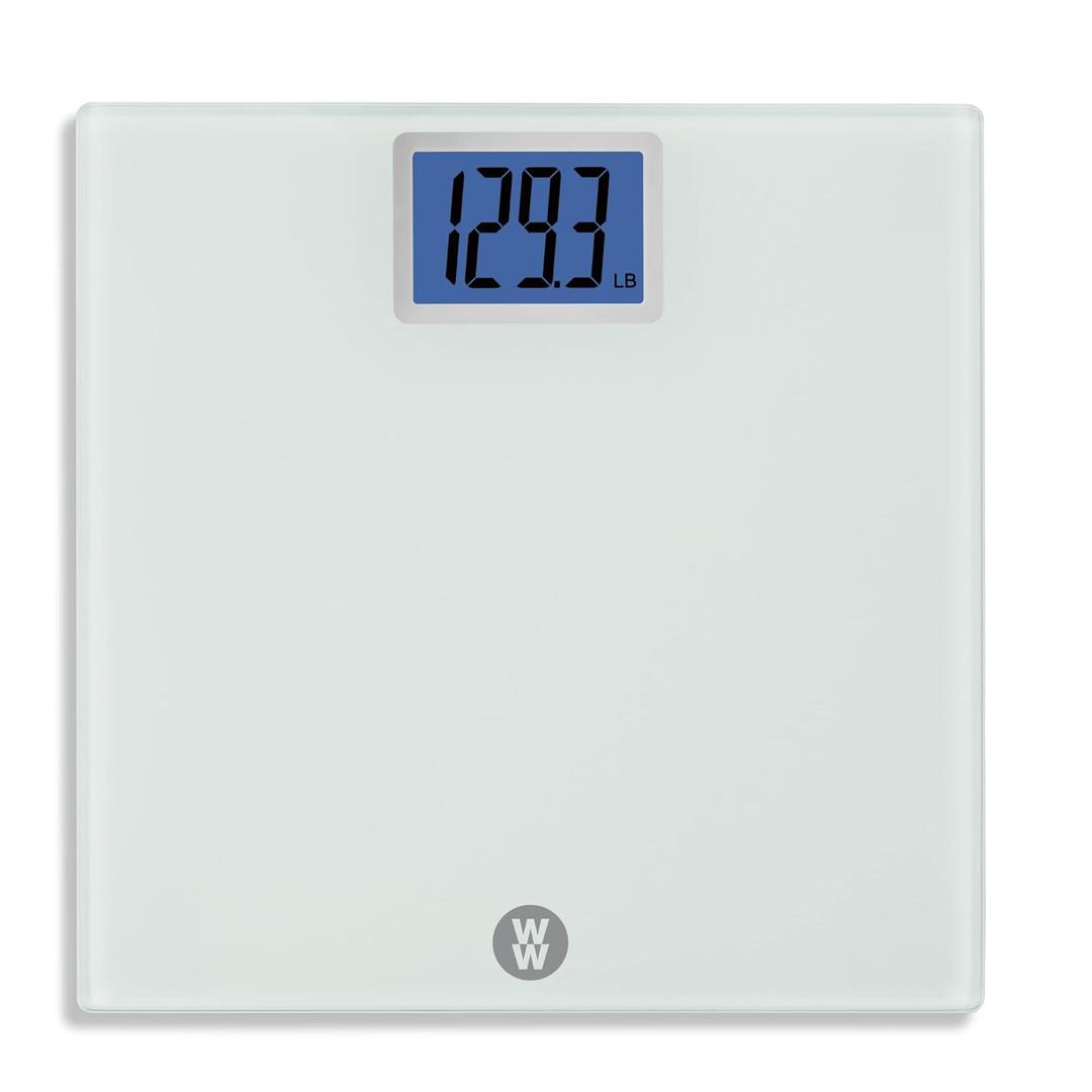 Weight Watchers Scales by Conair Scale for Body Weight, Digital Bathroom Scale in White, Capacity 400 Pounds