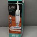 Shark Steam Mop with 2 Machine Washable Dirt Grip Pads, Removable Water Tank, Lightweight, Steam Cleaner for sealed Hard Floors, Marble, Stone, Hardwood, Tile, Laminate, White/Seafoam, S1000