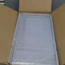 LXLXXL Storage Bins with Lids, 6 Pack Clear Plastic Storage Containers with Magnetic Acrylic Door, 19 Qt Stackable Storage Box for Home,Office Organizing