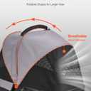 VEVOR Pet Stroller, 35 lbs Weight Capacity, Foldable Dog Stroller Cart, 4 Wheels Cats Strollers with with Detachable Carrier & Mesh Windows, Portable Design with Brake for Small to Medium Pets