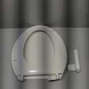 Kohler K-20110-0 Brevia Elongated Toilet Seat with Grip-Tight Bumpers, Quiet-Close Seat, Quick-Attach Hardware, White