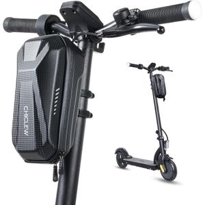 CHICLEW Portable Electric Scooter Bag, Quick Release Scooter Storage Bag with 2L/3L Large Capacity, Waterproof Front Handlebar Bag for Carrying Phone, Wallet, Tools