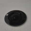 American Atelier Alabaster Glass Charger Plate Decorative Service for Fine Dining For Upscale Events, Dinner Parties, Weddings, & Catering, 13", Black