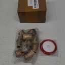 Shabby Chic Bells Style Ten DIY Small Rustic Cow Bells for Crafts Jingle Hanging Bells with Ribbon Roll for Christmas Trees