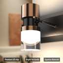 LED Bathroom Vanity Light Fixtures, 2 Light Black and Gold Wall Sconces Lighting, Modern Bathroom Light Fixtures, Led Wall Lamp for Mirror Living Room Bedroom Dressing Table Bar