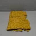 MIULEE Spring Mustard Yellow Throw Pillow Covers 18x18 Inch, Soft Plush Faux Wool Solid Couch Pillows Set of 2, Decorative Farmhouse Boho Cushion Covers for Sofa Living Room Bed Home Decor