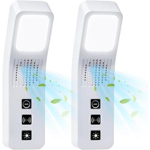 Plug In Air Ionizer for Home,Negative Ion Air Freshener - Air Purifier with Night Light for Room Filterless Mobile Air Cleaner for Odors Smoke for Home,Office(2)