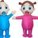 2 Packs Inflatable Baby Costume Boy/Girl Blow Up Costume for Adult/Gender Reveal Party/Baby Shower Party/Halloween