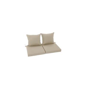 Summsun Outdoor Chair Cushion Weather Resistant, Backrest and Seat Cushion Set for Patio Furniture with Waterproof Removable Cover, 19 x 19 Inch, Cream, Set of 2 Summsun Outdoor Chair Cushion Weather Resistant, Backrest and Seat Cushion Set for Patio Furniture with Waterproof Removable Cover, 19 x 19 Inch, Cream, Set of 2