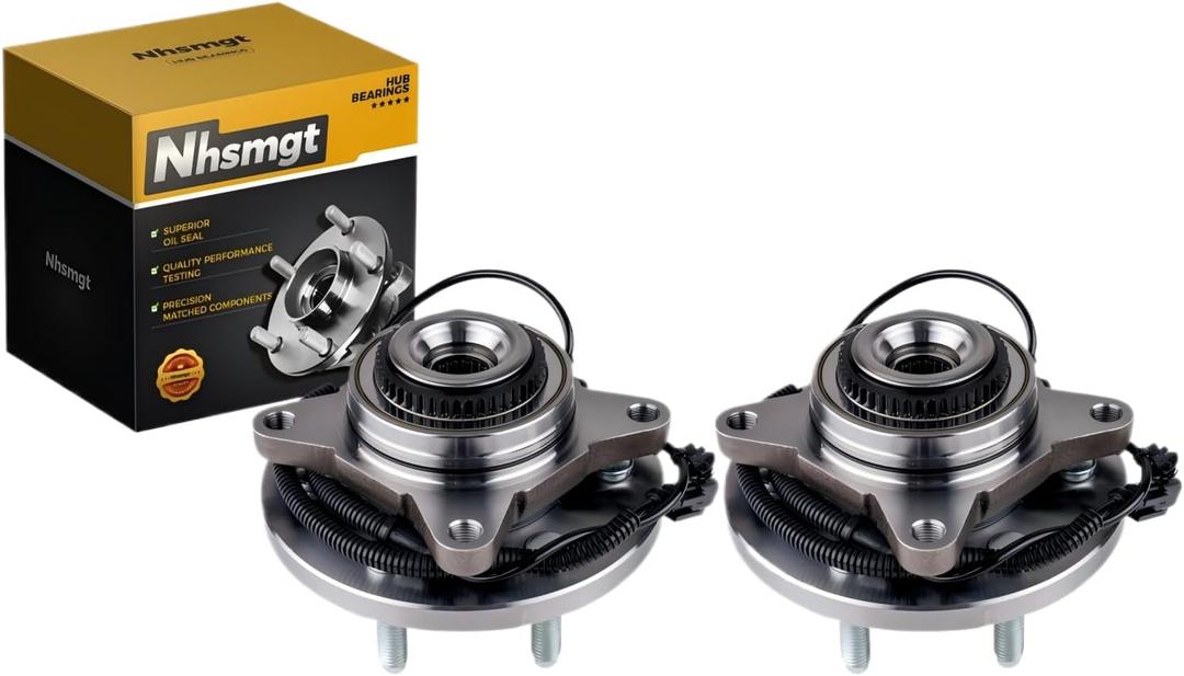 515142 Front Wheel Hub Bearing Compatible with F150 2010-2014, Expedition 2011-2014, Navigator 2011-2014 with ABS Assembly 6 Lug 2pcs