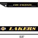 Rico Industries NBA Basketball Standard Black Chrome Frame with Decal Inserts 12" x 6" Car/Truck Auto Accessory