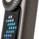 LOOPDOT EDC Flashlight Rechargeable Small and Powerful LED Flashlight with RGB Pixel Display, Interactive Games, Adjustable Brightness Cool Gadget Gift for Kids & Adults (Grey)