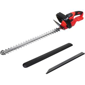 MaxMore Cordless Hedge Trimmer Compatible with Milwaukee 18V Battery Brushless Bush Handheld Shrub Trimmer w/ 22'' Dual-Action Blade & 3/5" Cutting Capacity & 1600RPM & Safety Lock (Tool Only) (Red)