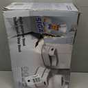 MR.SIGA Toilet Stool Squat Adult, Bathroom Stool Heavy Duty, Anti Slip Toilet Step for Bathroom, Toddler Step Stool for Kids, Off-White & Dark Gray