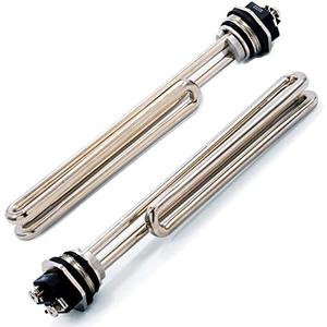 02722/02723 Water Heater Element 4500W 240V, TOP-HEATER Screw-in Foldback Water Heating Element Duron Style Low Watt Density Electric Water Heater 2 Pack Replacement Part, Copper/Nickel,2Pack