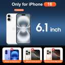 Magnetic for iPhone 16 Case with Stand Clear Matte | (Screen Protector)(Compatible with MagSafe)(Military Grade Shockproof) Translucent Drop Protection Matte Slim Phone Case,6.1"