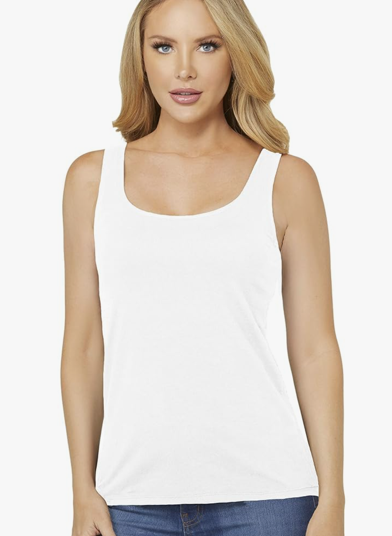 Cotton Tank Top with Wire-Free Molded Cup - M8812 M