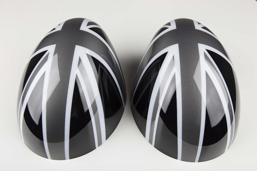 Compatible with Mini Cooper Accessories Decoration ABS Rearview Side Mirror Cover Caps Shell Case,for F Series 2014-2019 (Union Jack G, with Light Hole)