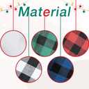 LUBOT Initial Monogram Christmas Stocking Letters 20" Personalized Custom Name Xmas Family Stockings Embroidery Large Buffalo Plaid Rustic/Farmhouse/Country Fireplace Decor Blue Letters B