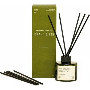 Craft & Kin Reed Diffuser Set Oakwood, Mahogany & Vetiver, Reed Diffusers for Home, Fragrance Diffuser Sticks, Oil Diffuser Sticks, Oil Diffuser with Sticks, Reed Diffuser for Men (Standard / 3.4 oz)
