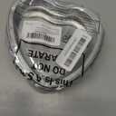 Nuogo Mother's Day 5" Aluminum Foil Heart Shaped Cake Pans with Clear Lids 225 Ml/ 7.92 oz Heart Cake Pan Disposable Baking Cupcake Mini Containers for Food Party(6 Sets)