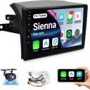 Android Radio Stereo for Toyota Sienna 2004 2005 2006 2007 2008 2009 2010 Wireless Carplay Android Auto, Leadfan 9 Touch Screen for Sienna Head Unit BT/Voice Control/GPS/WiFi/Camera/SWC/FM (J.B.L)