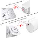 2 Pack-Adjustable Angle Baby Monitor Wall Mount for Motorola, Arlo, Infant Optics DXR-8, HelloBaby, Hellobaby Babysense Monitor Camera, Perfect Angle and Easy to Install (Camera Not Included)