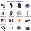 TOPENS TC196 Tuya WiFi Remote Control for Automatic Swing Sliding Gate Opener Garage Door Opener with iOS and Android App WiFi & Bluetooth Security Gate Controller