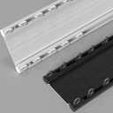 Double Curtain Track, Luxurious Heavy-Duty Curtain Rail Ceiling Mount, Aluminum Blackout Curtain Track Double Rail, Gazebo/Balcony/Lofts Seamless Curtain Rails Gliders ( Color : White , Size : 2.2m/7)