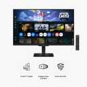 Samsung 27-Inch M5 (M50F) Series FHD Smart Monitor with Streaming TV, Speakers, HDR10, Gaming Hub, Multiple Ports, Workout Tracker, Vision Accessibility Tools, Black, LS27FM502ENXZA