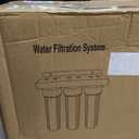 Whole House Water Filter System, Extra 2 Sets Filter Included,0.5 Micron | 3 Stage Water Softener System, Reduces Chlorine Sediment Odor for Healthier Skin, 1-2 Year Service Life, with 2 Valves