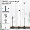 SmallRig Camera Desk Mount Table Stand, Adjustable Light Stand 15"-35", Tabletop C Clamp for DSLR Camera, Ring Light, Live Streaming, Photo Video Shooting