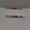 ARTISTRO 24 Metallic Dual-Tip Acrylic Paint Markers for Rock, Canvas, Glass, Wood, & More Fine + Dot Tips