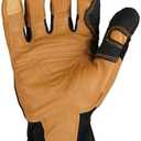 Ironclad Ranchworx Work Gloves RWG2, Premier Leather Work Glove, Performance Fit, Durable, Machine Washable, (1 Pair), RWG2-04-L,Brown/Black