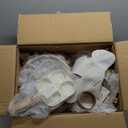 CAROTE 21Pcs Pots and Pans Set, Nonstick Cookware Sets, White Granite Induction Cookware Non Stick Cooking Set w/Frying Pans & Saucepans(PFOS, PFOA Free)