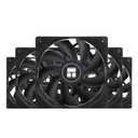 Thermalright TL-C12C X5 CPU Air Fan, 120mm Case Cooler with 1550RPM Speed PC Cooling, in The Unlit Version,5-Fan Packs(120mm,Black)