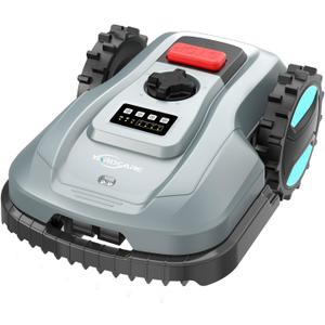 Robotic Lawn Mower  App-Controlled, Self-Charging Automatic Mower with Custom Cutting Height, Weather Sensor & Obstacle Detection  Ideal for Lawns up to 4300 sq.ft (Gray)