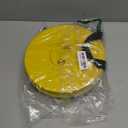 Collapsible Portable Stool, 440lbs Load Capacity Folding Stool with Adjustable Height, Carrying Strap - Telescoping Camping Stool for Camping, Hiking, Fishing, Travel, BBQ (Yellow)