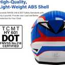 TCMT Youth Dirt Bike Helmet DOT Certified - Kids Full Face Motocross ATV Helmet with Goggles, Gloves and Helmet Bag for Off-Road, BMX, MX, Street Riding