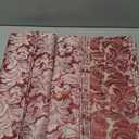 .EHouseHome Damask Jacquard Cloth Napkins Waterproof Spillproof Polyester Fabric Napkins Burgundy, Set of 12, 17 x 17 Inch